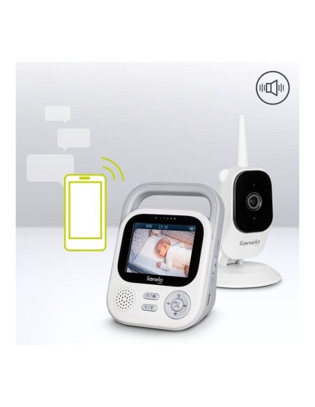 BN-LOC-BABYLINE_3.2_WHITE,Video monitor, Lionelo, Babyline 3.2, Full HD, Comunicare bidirectionala, 2.8 inch, Cu sunete si mod d BN-LOC-BABYLINE_3.2_WHITE,Video monitor, Lionelo, Babyline 3.2, Full HD, Comunicare bidirectionala, 2.8 inch, Cu sunete si mod d