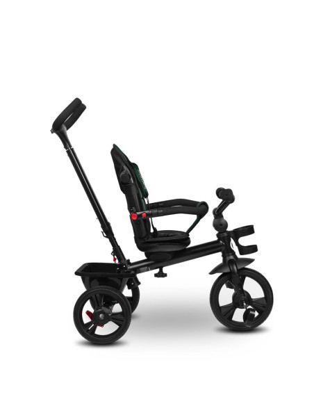 BN-LO-HAARI_GREEN_EMERALD,Tricicleta copii, Lionelo, Haari, Suport picioare, Control al directiei, Scaun reversibil, Rotire 360 