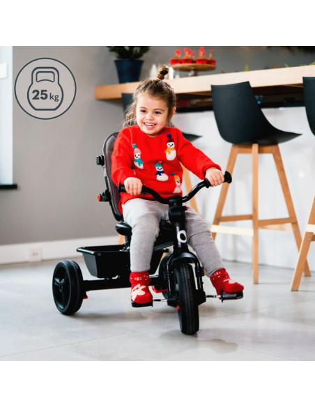 BN-LO-HAARI_GREEN_EMERALD,Tricicleta copii, Lionelo, Haari, Suport picioare, Control al directiei, Scaun reversibil, Rotire 360 