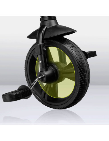 BN-LO-HAARI_GREEN_EMERALD,Tricicleta copii, Lionelo, Haari, Suport picioare, Control al directiei, Scaun reversibil, Rotire 360 