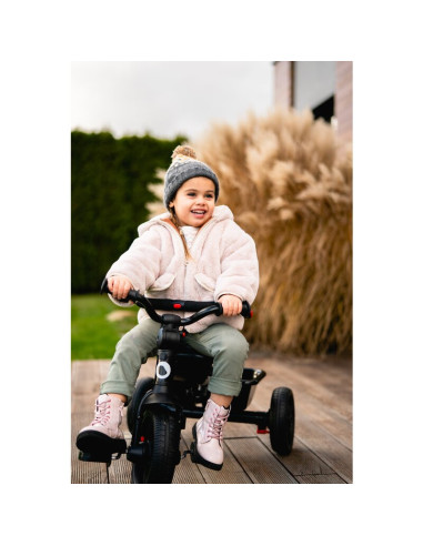 BN-LO-HAARI_GREEN_EMERALD,Tricicleta copii, Lionelo, Haari, Suport picioare, Control al directiei, Scaun reversibil, Rotire 360 