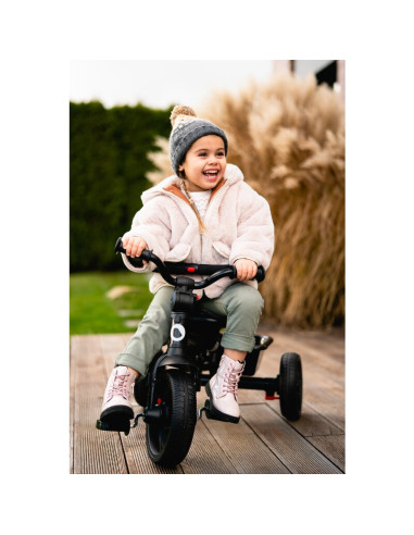 BN-LO-HAARI_GREEN_EMERALD,Tricicleta copii, Lionelo, Haari, Suport picioare, Control al directiei, Scaun reversibil, Rotire 360 