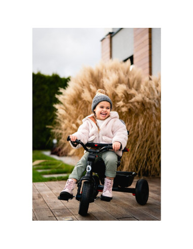 BN-LO-HAARI_GREEN_EMERALD,Tricicleta copii, Lionelo, Haari, Suport picioare, Control al directiei, Scaun reversibil, Rotire 360 