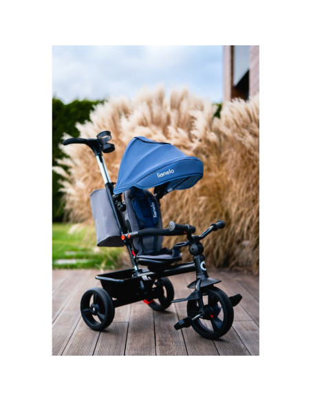 BN-LO-HAARI_GREEN_EMERALD,Tricicleta copii, Lionelo, Haari, Suport picioare, Control al directiei, Scaun reversibil, Rotire 360 