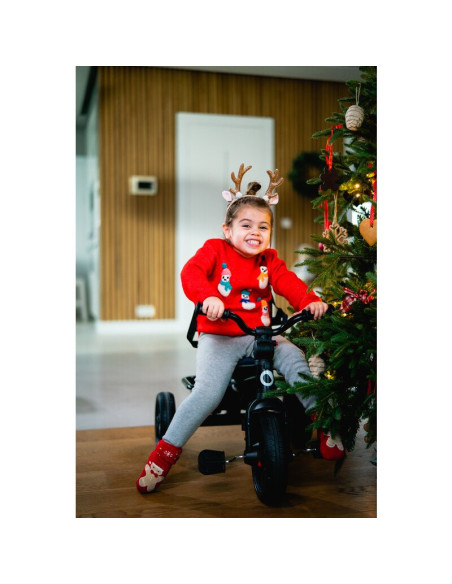 BN-LO-HAARI_GREEN_EMERALD,Tricicleta copii, Lionelo, Haari, Suport picioare, Control al directiei, Scaun reversibil, Rotire 360 