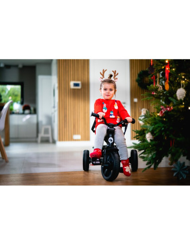 BN-LO-HAARI_GREEN_EMERALD,Tricicleta copii, Lionelo, Haari, Suport picioare, Control al directiei, Scaun reversibil, Rotire 360 