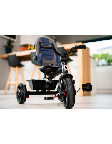 BN-LO-HAARI_GREEN_EMERALD,Tricicleta copii, Lionelo, Haari, Suport picioare, Control al directiei, Scaun reversibil, Rotire 360 