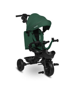BN-LO-KORI_GREEN_EMERALD,Tricicleta copii, Lionelo, Kori, Cu suport de picioare, Control al directiei, Scaun reversibil, Rotire  2