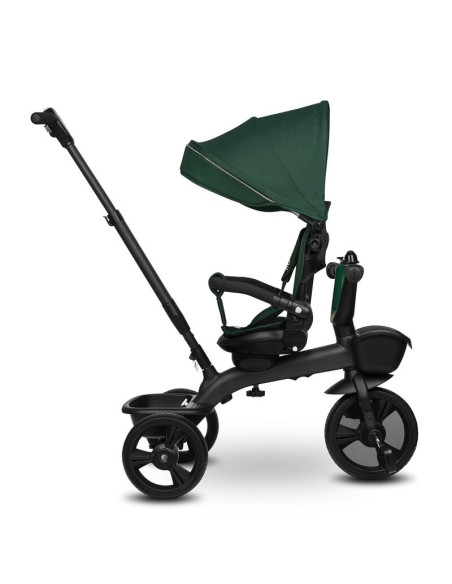 BN-LO-KORI_GREEN_EMERALD,Tricicleta copii, Lionelo, Kori, Cu suport de picioare, Control al directiei, Scaun reversibil, Rotire 