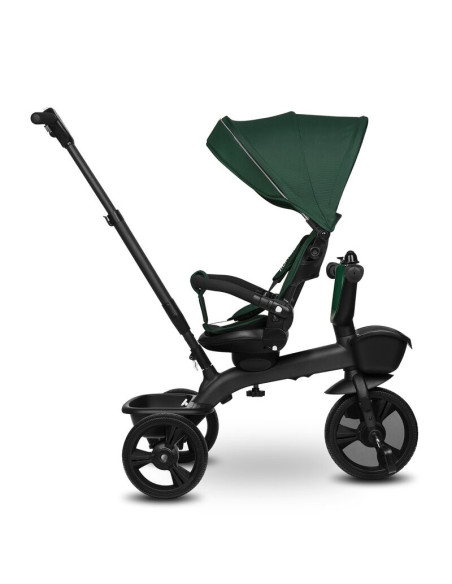 BN-LO-KORI_GREEN_EMERALD,Tricicleta copii, Lionelo, Kori, Cu suport de picioare, Control al directiei, Scaun reversibil, Rotire 