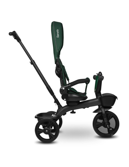 BN-LO-KORI_GREEN_EMERALD,Tricicleta copii, Lionelo, Kori, Cu suport de picioare, Control al directiei, Scaun reversibil, Rotire 