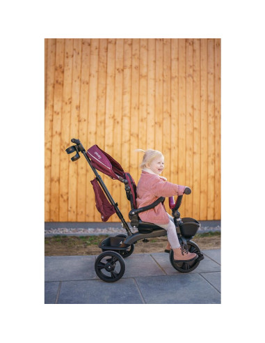 BN-LO-KORI_GREEN_EMERALD,Tricicleta copii, Lionelo, Kori, Cu suport de picioare, Control al directiei, Scaun reversibil, Rotire 