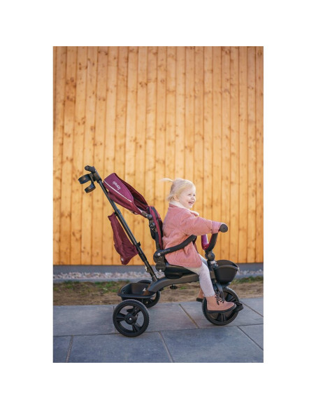 BN-LO-KORI_GREEN_EMERALD,Tricicleta copii, Lionelo, Kori, Cu suport de picioare, Control al directiei, Scaun reversibil, Rotire 