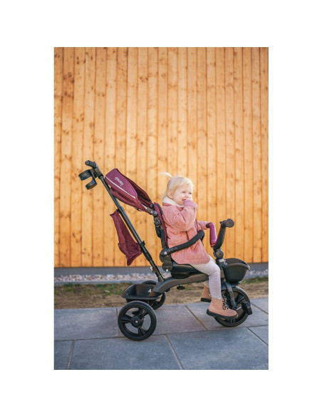 BN-LO-KORI_GREEN_EMERALD,Tricicleta copii, Lionelo, Kori, Cu suport de picioare, Control al directiei, Scaun reversibil, Rotire 