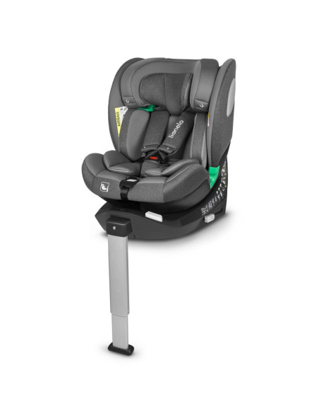 BN-LO-BRAAM_I-SIZE_GREY_STONE,Scaun auto, Lionelo, i-Size Braam, 0-36 Kg, 40-150 cm, Cu isofix si picior de fixare, Protectie la