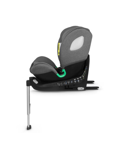 BN-LO-BRAAM_I-SIZE_GREY_STONE,Scaun auto, Lionelo, i-Size Braam, 0-36 Kg, 40-150 cm, Cu isofix si picior de fixare, Protectie la