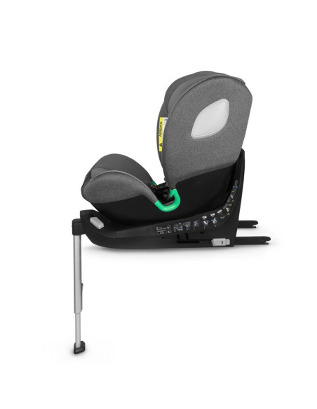 BN-LO-BRAAM_I-SIZE_GREY_STONE,Scaun auto, Lionelo, i-Size Braam, 0-36 Kg, 40-150 cm, Cu isofix si picior de fixare, Protectie la