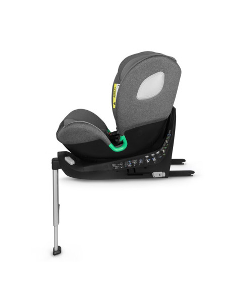 BN-LO-BRAAM_I-SIZE_GREY_STONE,Scaun auto, Lionelo, i-Size Braam, 0-36 Kg, 40-150 cm, Cu isofix si picior de fixare, Protectie la