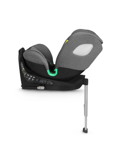 BN-LO-BRAAM_I-SIZE_GREY_STONE,Scaun auto, Lionelo, i-Size Braam, 0-36 Kg, 40-150 cm, Cu isofix si picior de fixare, Protectie la