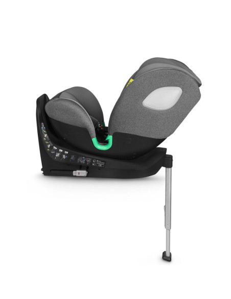 BN-LO-BRAAM_I-SIZE_GREY_STONE,Scaun auto, Lionelo, i-Size Braam, 0-36 Kg, 40-150 cm, Cu isofix si picior de fixare, Protectie la