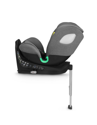 BN-LO-BRAAM_I-SIZE_GREY_STONE,Scaun auto, Lionelo, i-Size Braam, 0-36 Kg, 40-150 cm, Cu isofix si picior de fixare, Protectie la