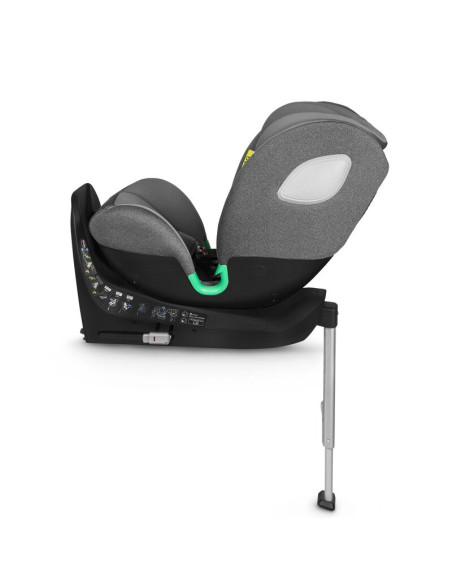 BN-LO-BRAAM_I-SIZE_GREY_STONE,Scaun auto, Lionelo, i-Size Braam, 0-36 Kg, 40-150 cm, Cu isofix si picior de fixare, Protectie la