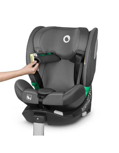 BN-LO-BRAAM_I-SIZE_GREY_STONE,Scaun auto, Lionelo, i-Size Braam, 0-36 Kg, 40-150 cm, Cu isofix si picior de fixare, Protectie la