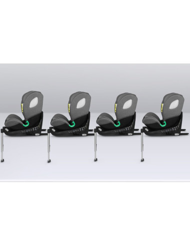 BN-LO-BRAAM_I-SIZE_GREY_STONE,Scaun auto, Lionelo, i-Size Braam, 0-36 Kg, 40-150 cm, Cu isofix si picior de fixare, Protectie la