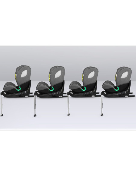 BN-LO-BRAAM_I-SIZE_GREY_STONE,Scaun auto, Lionelo, i-Size Braam, 0-36 Kg, 40-150 cm, Cu isofix si picior de fixare, Protectie la