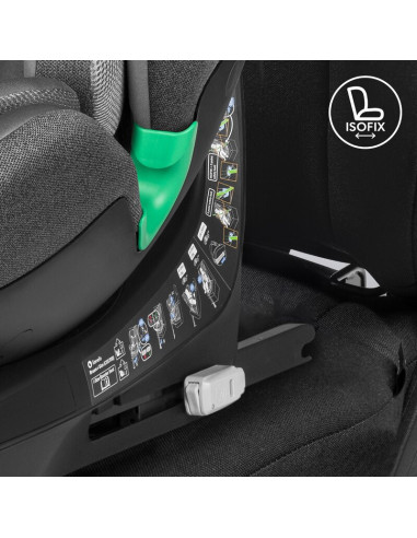 BN-LO-BRAAM_I-SIZE_GREY_STONE,Scaun auto, Lionelo, i-Size Braam, 0-36 Kg, 40-150 cm, Cu isofix si picior de fixare, Protectie la