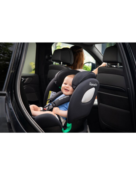 BN-LO-BRAAM_I-SIZE_GREY_STONE,Scaun auto, Lionelo, i-Size Braam, 0-36 Kg, 40-150 cm, Cu isofix si picior de fixare, Protectie la