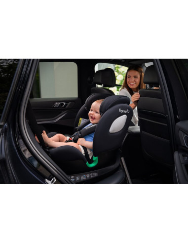 BN-LO-BRAAM_I-SIZE_GREY_STONE,Scaun auto, Lionelo, i-Size Braam, 0-36 Kg, 40-150 cm, Cu isofix si picior de fixare, Protectie la