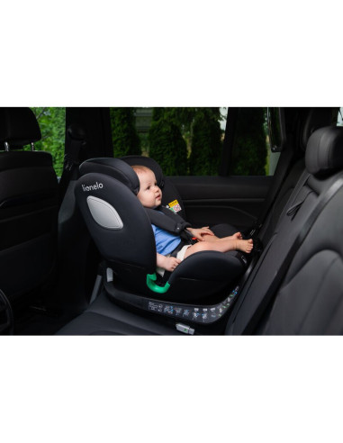 BN-LO-BRAAM_I-SIZE_GREY_STONE,Scaun auto, Lionelo, i-Size Braam, 0-36 Kg, 40-150 cm, Cu isofix si picior de fixare, Protectie la