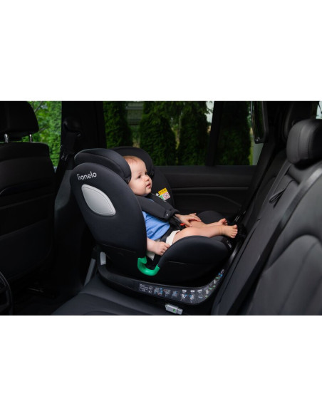 BN-LO-BRAAM_I-SIZE_GREY_STONE,Scaun auto, Lionelo, i-Size Braam, 0-36 Kg, 40-150 cm, Cu isofix si picior de fixare, Protectie la