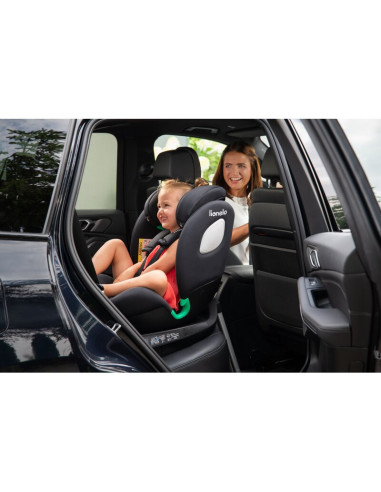 BN-LO-BRAAM_I-SIZE_GREY_STONE,Scaun auto, Lionelo, i-Size Braam, 0-36 Kg, 40-150 cm, Cu isofix si picior de fixare, Protectie la