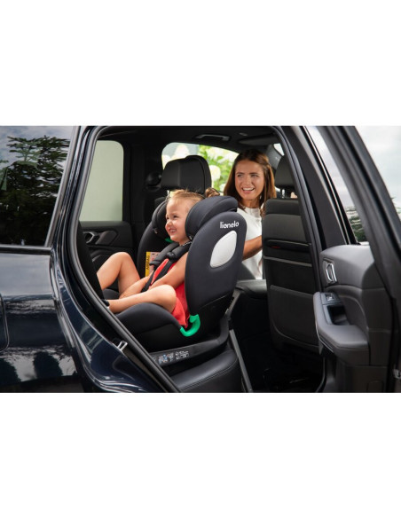 BN-LO-BRAAM_I-SIZE_GREY_STONE,Scaun auto, Lionelo, i-Size Braam, 0-36 Kg, 40-150 cm, Cu isofix si picior de fixare, Protectie la