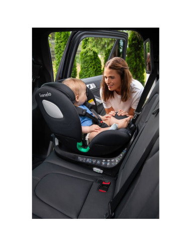 BN-LO-BRAAM_I-SIZE_GREY_STONE,Scaun auto, Lionelo, i-Size Braam, 0-36 Kg, 40-150 cm, Cu isofix si picior de fixare, Protectie la