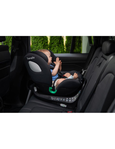 BN-LO-BRAAM_I-SIZE_GREY_STONE,Scaun auto, Lionelo, i-Size Braam, 0-36 Kg, 40-150 cm, Cu isofix si picior de fixare, Protectie la