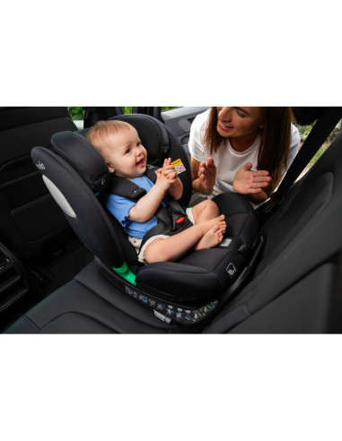 BN-LO-BRAAM_I-SIZE_GREY_STONE,Scaun auto, Lionelo, i-Size Braam, 0-36 Kg, 40-150 cm, Cu isofix si picior de fixare, Protectie la