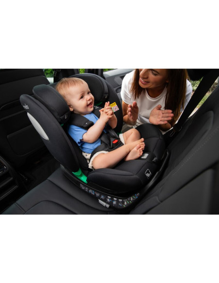 BN-LO-BRAAM_I-SIZE_GREY_STONE,Scaun auto, Lionelo, i-Size Braam, 0-36 Kg, 40-150 cm, Cu isofix si picior de fixare, Protectie la