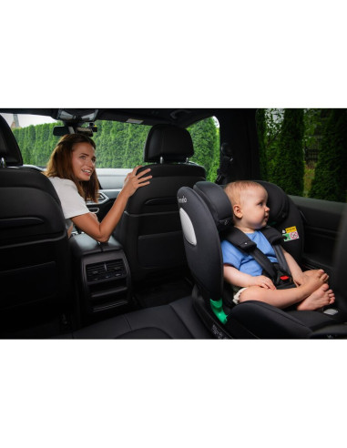 BN-LO-BRAAM_I-SIZE_GREY_STONE,Scaun auto, Lionelo, i-Size Braam, 0-36 Kg, 40-150 cm, Cu isofix si picior de fixare, Protectie la