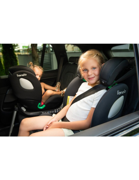 BN-LO-BRAAM_I-SIZE_GREY_STONE,Scaun auto, Lionelo, i-Size Braam, 0-36 Kg, 40-150 cm, Cu isofix si picior de fixare, Protectie la