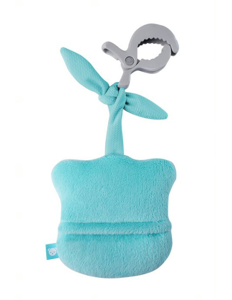 MY-401-BLEU,Mini ursulet de plus, bleu, cu sunete albe