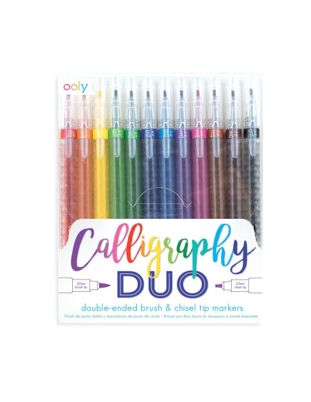 130-051,Carioci duble caligrafice Duo, set de 12