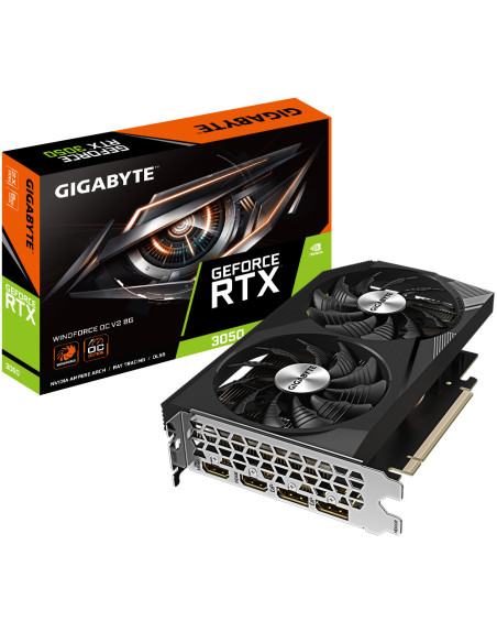 GV-N3050WF2OCV2-8GD,Placa video Gigabyte GB GEFORCE RTX 3050 WINDFORCE OC 8G V2 "GV-N3050WF2OCV2-8GD"