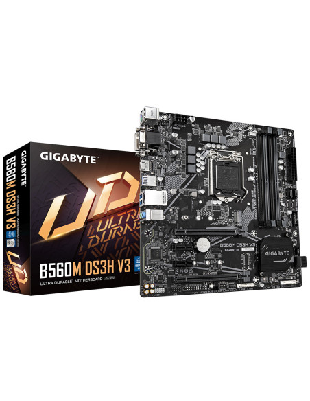 B560M DS3H V3,Placa de baza Gigabyte Placa de baza GIGABYTE B560M DS3H V3, LGA1200, DDR4, mATX "B560M DS3H V3"