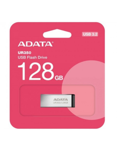 UR350-128G-RSR/BK,Stick Memorie A-Data UR350, 128GB, USB 3.2 gen 1, Argintiu