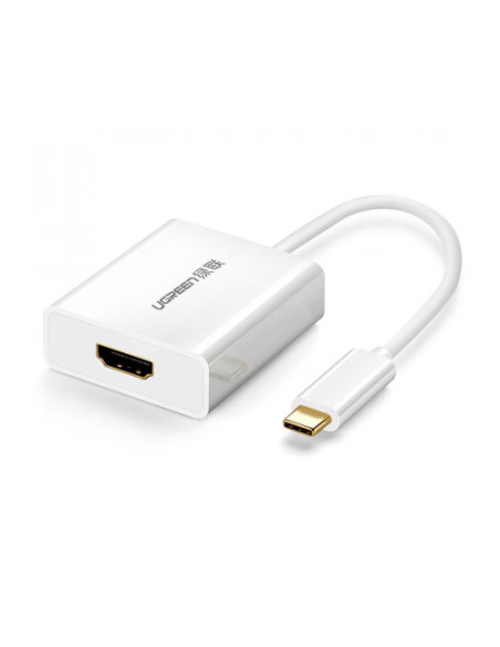 40273,Adaptor Ugreen 40273, USB-C male - HDMI female, Alb