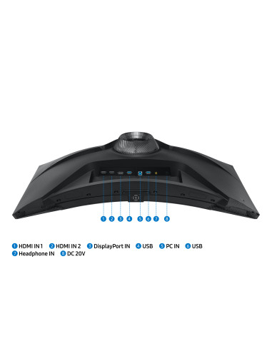 LS32BG750NPXEN,Monitor Samsung Odyssey Neo G7 S32BG750NP, 81,3 cm (32"), 3840 x 2160 Pixel, 4K Ultra HD, LED, 1 ms, Negru