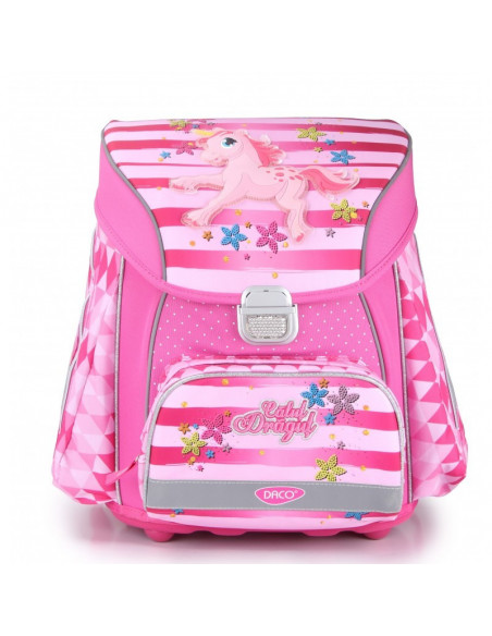 GH304,Ghiozdan DACO tip container 40 cm, Roz